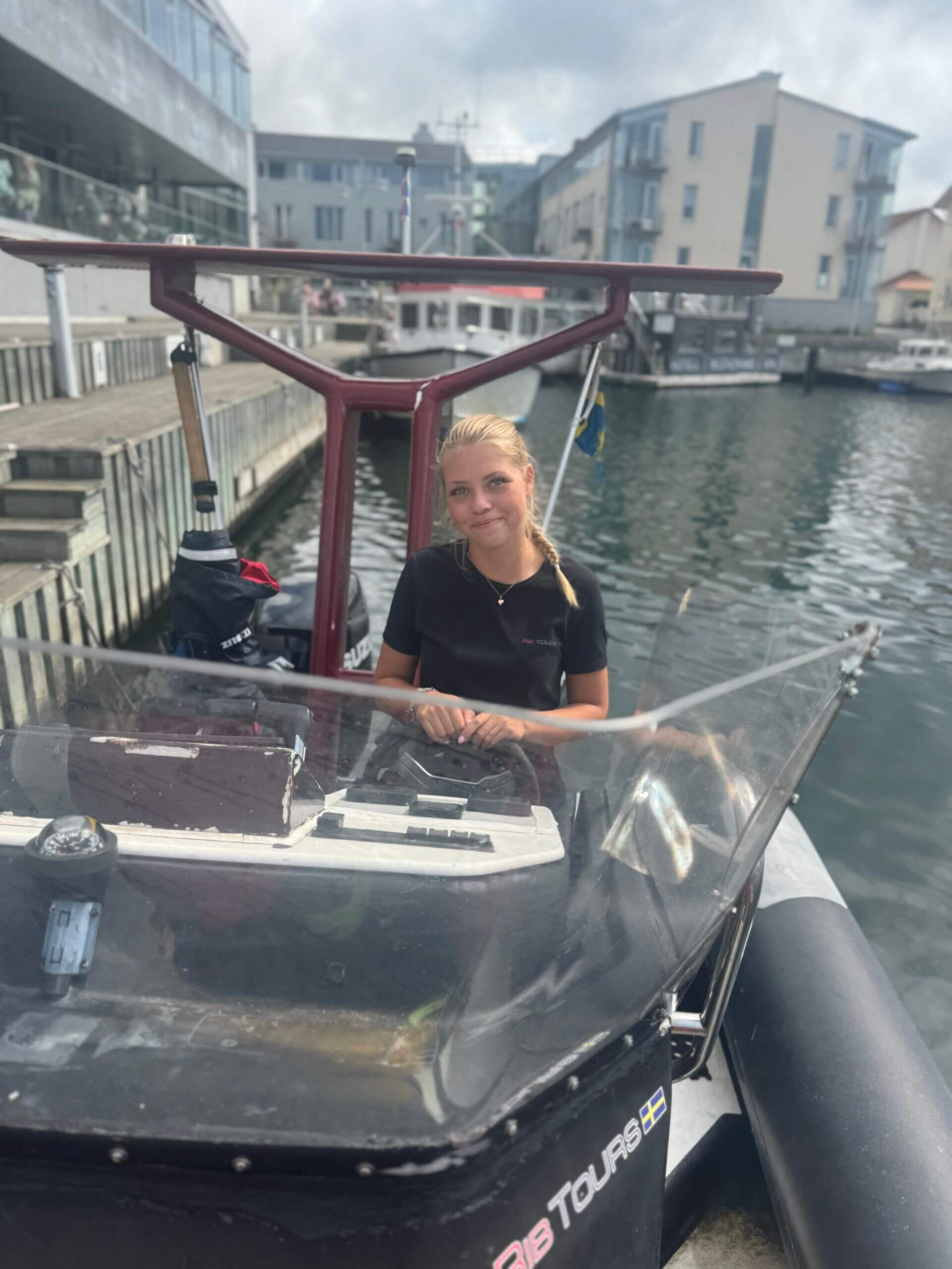 Joanna Vogel - RIB-skeppare RIBTOURS Göteborg